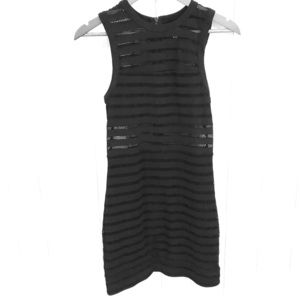 🍋 UO Silence and Noise black netted mini dress